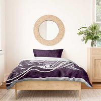 Aloha Hawaii Kalo Pikake Lei Bedding Set Chest Tattoo Purple Hawaiian Pattern LT14 - Polynesian Pride