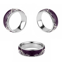Aloha Hawaii Kalo Pikake Lei Classic Ring Chest Tattoo Purple Hawaiian Pattern LT14 - Polynesian Pride