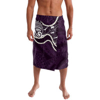 Aloha Hawaii Kalo Pikake Lei Lavalava Chest Tattoo Purple Hawaiian Pattern LT14 Purple - Polynesian Pride