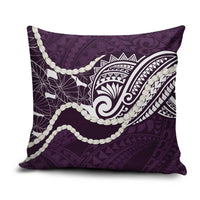 Aloha Hawaii Kalo Pikake Lei Pillow Cover Chest Tattoo Purple Hawaiian Pattern LT14 Purple - Polynesian Pride