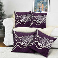 Aloha Hawaii Kalo Pikake Lei Pillow Cover Chest Tattoo Purple Hawaiian Pattern LT14 - Polynesian Pride