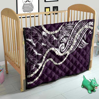 Aloha Hawaii Kalo Pikake Lei Quilt Chest Tattoo Purple Hawaiian Pattern LT14 - Polynesian Pride