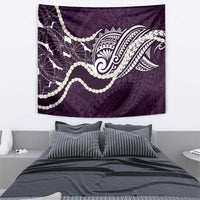 Aloha Hawaii Kalo Pikake Lei Tapestry Chest Tattoo Purple Hawaiian Pattern LT14 - Polynesian Pride