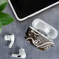 Aloha Hawaii Kalo Pikake Lei AirPods Case Chest Tattoo Gold Hawaiian Pattern LT14 - Polynesian Pride