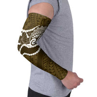 Aloha Hawaii Kalo Pikake Lei Arm Sleeves Chest Tattoo Gold Hawaiian Pattern LT14 - Polynesian Pride