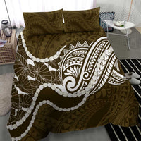 Aloha Hawaii Kalo Pikake Lei Bedding Set Chest Tattoo Gold Hawaiian Pattern LT14 - Polynesian Pride