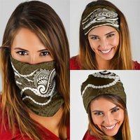 Aloha Hawaii Kalo Pikake Lei Neck Gaiter Chest Tattoo Gold Hawaiian Pattern LT14 - Polynesian Pride