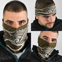 Aloha Hawaii Kalo Pikake Lei Neck Gaiter Chest Tattoo Gold Hawaiian Pattern LT14 - Polynesian Pride