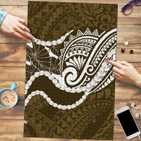 Aloha Hawaii Kalo Pikake Lei Puzzle Chest Tattoo Gold Hawaiian Pattern LT14 Gold - Polynesian Pride