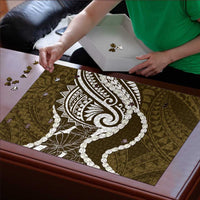 Aloha Hawaii Kalo Pikake Lei Puzzle Chest Tattoo Gold Hawaiian Pattern LT14 - Polynesian Pride