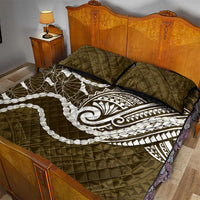Aloha Hawaii Kalo Pikake Lei Quilt Bed Set Chest Tattoo Gold Hawaiian Pattern LT14 - Polynesian Pride