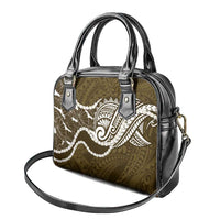 Aloha Hawaii Kalo Pikake Lei Shoulder Handbag Chest Tattoo Gold Hawaiian Pattern LT14 - Polynesian Pride