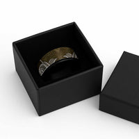 Aloha Hawaii Kalo Pikake Lei Spinner Ring Chest Tattoo Gold Hawaiian Pattern LT14 - Polynesian Pride