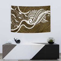 Aloha Hawaii Kalo Pikake Lei Tapestry Chest Tattoo Gold Hawaiian Pattern LT14 - Polynesian Pride
