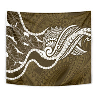 Aloha Hawaii Kalo Pikake Lei Tapestry Chest Tattoo Gold Hawaiian Pattern LT14 - Polynesian Pride