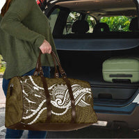 Aloha Hawaii Kalo Pikake Lei Travel Bag Chest Tattoo Gold Hawaiian Pattern LT14 - Polynesian Pride