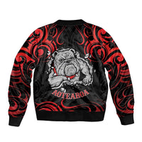 Personalised Aotearoa Bulldog Bomber Jacket NZ Maori Tattoo