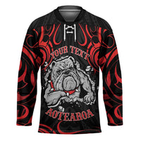 Aotearoa Bulldog Hockey Jersey NZ Maori Tattoo LT14 Unisex Red - Polynesian Pride