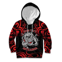 Personalised Aotearoa Bulldog Kid Hoodie NZ Maori Tattoo