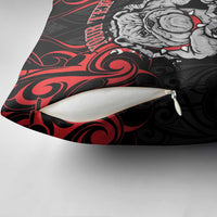 Personalised Aotearoa Bulldog Pillow Cover NZ Maori Tattoo - Polynesian Pride