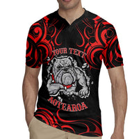 Personalised Aotearoa Bulldog Rugby Jersey NZ Maori Tattoo