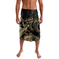 Gold Aloha Hawaii Lavalava Snorkeling With Sea Turtle Polynesian Pattern LT14 Gold - Polynesian Pride