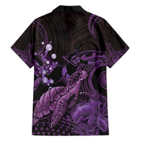 Purple Aloha Hawaii Hawaiian Shirt Snorkeling With Sea Turtle Polynesian Pattern LT14 - Polynesian Pride