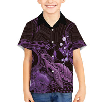 Purple Aloha Hawaii Hawaiian Shirt Snorkeling With Sea Turtle Polynesian Pattern LT14 - Polynesian Pride