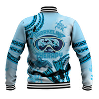 Hawaii Sea Turtle Snorkeling Is My Therapy Baseball Jacket LT14 - Polynesian Pride