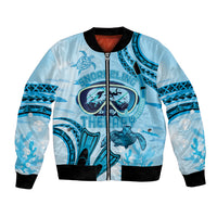 Hawaii Sea Turtle Snorkeling Is My Therapy Bomber Jacket LT14 Unisex Blue - Polynesian Pride