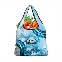 Hawaii Sea Turtle Snorkeling Is My Therapy Grocery Bag LT14 1-pack One Size Blue - Polynesian Pride