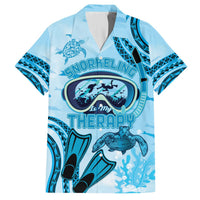 Hawaii Sea Turtle Snorkeling Is My Therapy Hawaiian Shirt LT14 Blue - Polynesian Pride