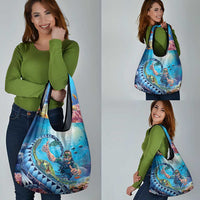 Hawaii Snorkeling Honu Turtle Grocery Bag Under The Ocean Vibes LT14 - Polynesian Pride