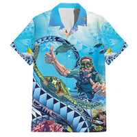 Hawaii Snorkeling Honu Turtle Hawaiian Shirt Under The Ocean Vibes LT14 Blue - Polynesian Pride
