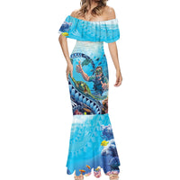 Hawaii Snorkeling Honu Turtle Mermaid Dress Under The Ocean Vibes LT14 - Polynesian Pride