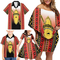 Personalised Bukidnon Philippines Family Matching Off Shoulder Short Dress and Hawaiian Shirt The Food Basket of Region X