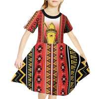 Personalised Bukidnon Philippines Kid Short Sleeve Dress The Food Basket of Region X