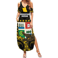 Agusan del Sur Philippines Family Matching Summer Maxi Dress and Hawaiian Shirt Habagatang Agusan Lolong