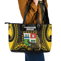 Agusan del Sur Philippines Leather Tote Bag Habagatang Agusan Lolong