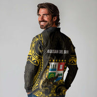 Agusan del Sur Philippines Long Sleeve Polo Shirt Habagatang Agusan Lolong