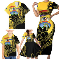 Quezon Province Family Matching Short Sleeve Bodycon Dress and Hawaiian Shirt Cocolandia Philippines Turtle