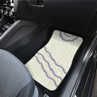 Hawaii Honohono Palaka Motifs Car Mats Hawaiian Orchid Lei LT14 - Polynesian Pride