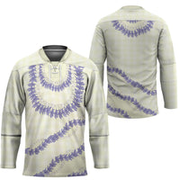 Hawaii Honohono Palaka Motifs Hockey Jersey Hawaiian Orchid Lei LT14 - Polynesian Pride