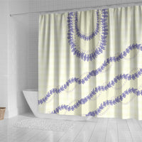 Hawaii Honohono Palaka Motifs Shower Curtain Hawaiian Orchid Lei LT14 - Polynesian Pride