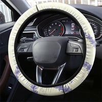 Hawaii Honohono Palaka Motifs Steering Wheel Cover Hawaiian Orchid Lei LT14 - Polynesian Pride