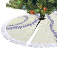 Hawaii Honohono Palaka Motifs Tree Skirt Hawaiian Orchid Lei LT14 - Polynesian Pride