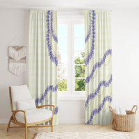 Hawaii Honohono Palaka Motifs Window Curtain Hawaiian Orchid Lei LT14 - Polynesian Pride