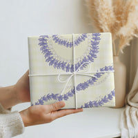 Hawaii Honohono Palaka Motifs Wrapping Paper Hawaiian Orchid Lei LT14 - Polynesian Pride