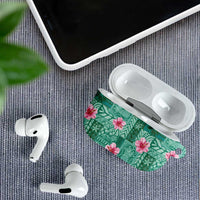Cyan Hawaii Hibiscus With Tropical Flowers Motifs AirPods Case LT14 - Polynesian Pride