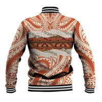 Aloha Hawaii Mikioi Lei Baseball Jacket Beige Tropical Flower Pattern LT14 - Polynesian Pride